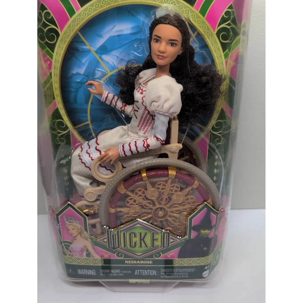 Wicked Nessarose Fashion Doll, Moveable Wheelchair, New